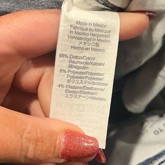 Madewell Medium Wash 9 Inch Mid Rise Ripped Knee Distressed Skinny Jeans Size 25 - Picture 7 of 11